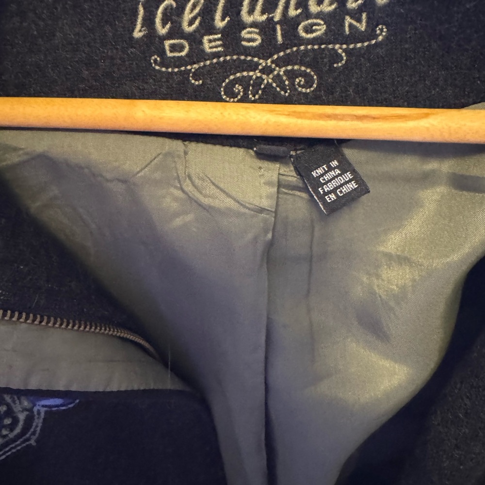 Icelandic Design Black Wool Jacket